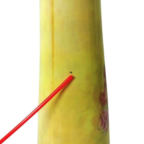 Carol Rowan Geraniums Collection Ceramic Vase 12" Tall Enesco Group - Picture 8 of 9